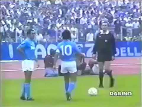 Roma - Napoli / Serie A 1987-1988 (Maradona, Boniek, Giannini, Pruzzo, Careca, Conti, Ferrara)