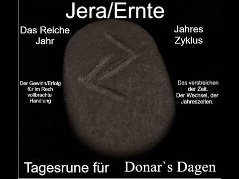 Runen Kanal -Rune Jera, Jahr, Ernte, Zyklus, Jahreskreislauf, Zyklus, Zyklisch, Belohnung, Gewinn,