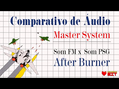 Comparativo de áudio Master System FM x PSG - After Burner