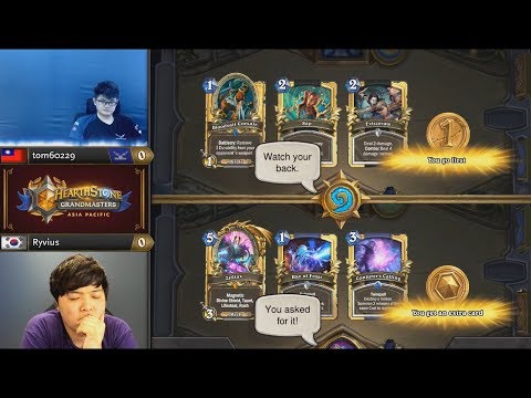 tom60229 vs Ryvius | Hearthstone Grandmasters Asia-Pacific Week 1 Day 2 | GAME 1