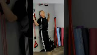 Do wall angels to work on your posture through out the day #Shorts