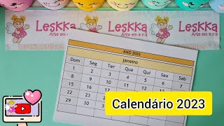 DIY - RECURSO PEDAGÓGICO: CALENDÁRIO 2023 PARA SALA DE AULA