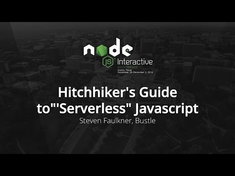 Hitchhiker's Guide to"'Serverless" Javascript by Steven Faulkner, Bustle