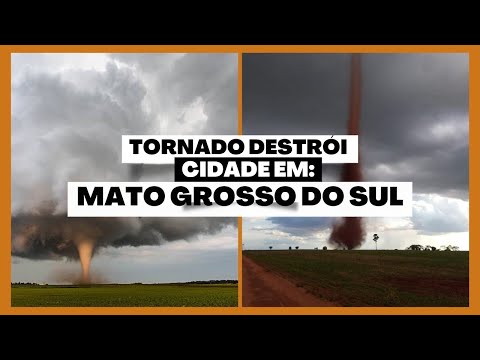 😱ASSUSTADOR😱 Tornado atinge cidade de Taquarussu em Mato Grosso do Sul