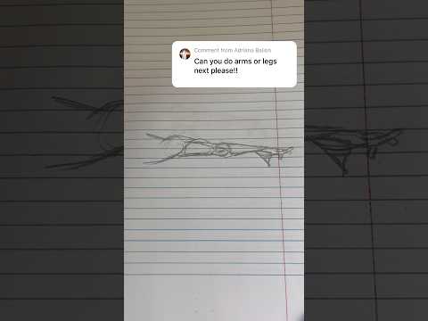 SIMPLEST WAY TO DRAW AN ARM IN 1 MINUTE 💪#art #drawing #anatomy #artist #muscles #arm