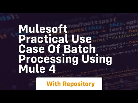 Mulesoft practical use case of batch processing using mule 4