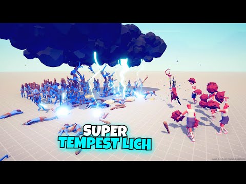 SUPER TEMPEST LICH VS EVERY UNITS - Totally Accurate Battle Simulator TABS