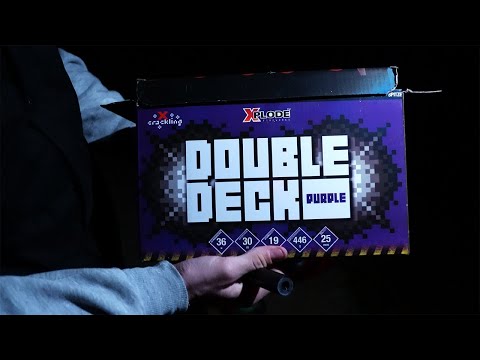 Double Deck Purple von XPLODE | 30€ Feuerwerk Batterie | Testvideo Silvester 2023/24