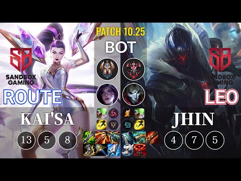 SB Route Kai'Sa vs SB Leo Jhin Bot - KR Patch 10.25