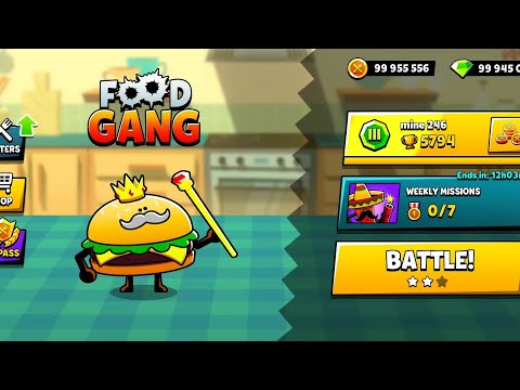 Food Gang | new King Character Unlocked and Max Level Upgrade gameplay