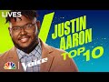 Justin Aaron Performs "Just Once" by Quincy Jones feat. James Ingram | NBC's The Voice Top 10 2022