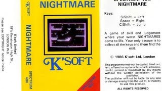 Nightmare - Unemulated ZX Spectrum Gameplay and Review