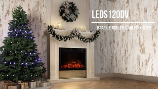 Vonkajší svietiaci reťazec guľky 120 RGB LED iSPARKLE SMART ovládanie aplikáciou, 11,9m