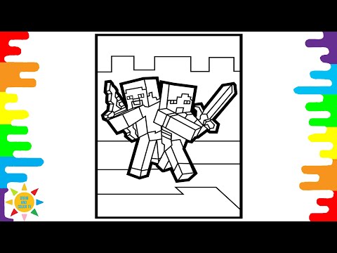 Steve and Alex Coloring Page | Minecraft Coloring Page | Cartoon - Why We Lose