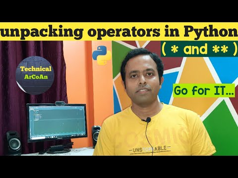 Unpacking Operators In Python Python Tutorial Unpacks Iterable Objects And Unpack