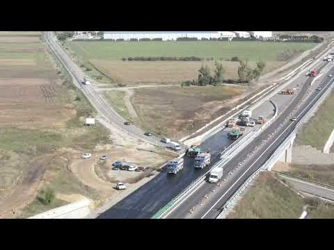 Autostrada A10 Sebes Turda, lot 2, asfaltari zona alunecare de teren Oiejdea, 06 10 2022