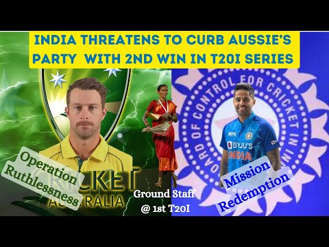 Australia vs India in the 2nd of five Match T20 International Cricket Series Watch-long Live