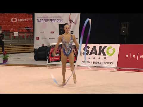 Rhythmic Gymnastics - Brno Grand Prix 2021 - Tatyana Volozhanina - Ribbon AA (HD)