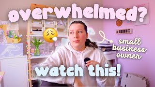 Feeling Overwhelmed? 😩 How I Manage Stress & Stay Productive as a Small Business Owner! 💡