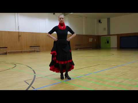 Flamenco Übung 8: Kombination mit dem flachen Fuß