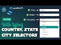 React Filterable Selectors ( Country, State, City) Using React js, tailwind css & headless ui