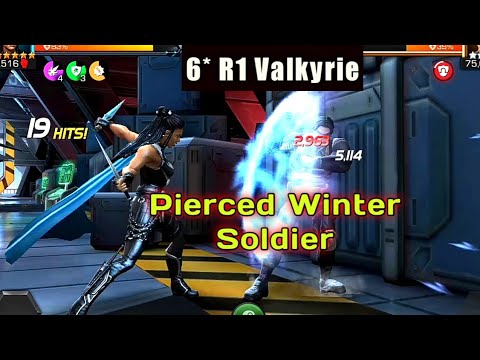 6 Star Rank 1 Valkyrie pierced Realm Winter Soldier •• MCOC •• Marvel Contest of Champions