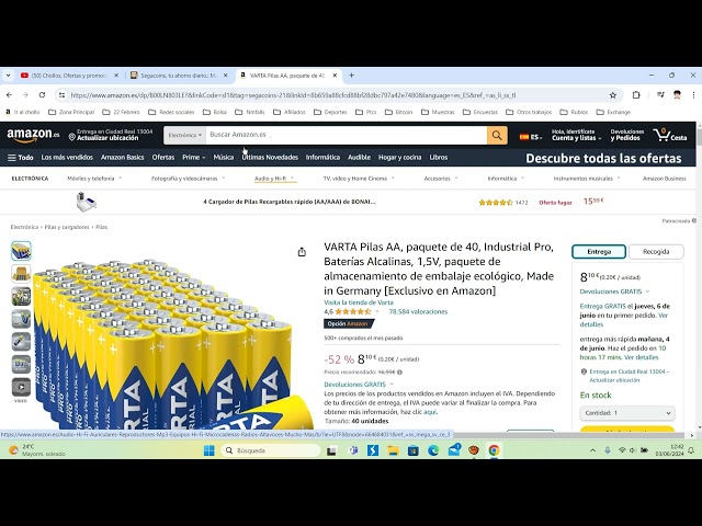 Vídeo relacionado con VARTA Pilas AA, paquete de 40, Industrial Pro, Baterías Alcalinas, 1,5V, paquete de almacenamiento de embalaje ecológico, Made in Germany [Exclusivo en Amazon]