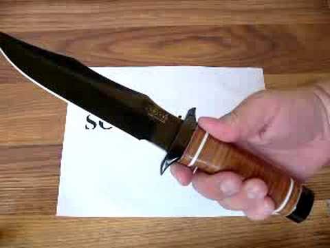 SOG Super Bowie Knife SB1T Demonstration