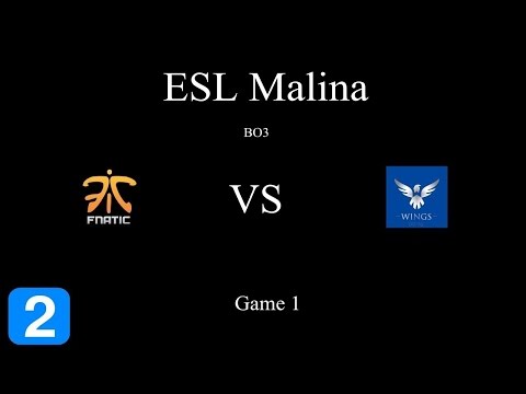 Fnatic vs the Wing ESL one Malina bo3 game 1