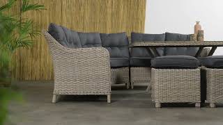 Garden Impressions Milwaukee lounge tuinstoel wicker grijs | Boender Outdoor
