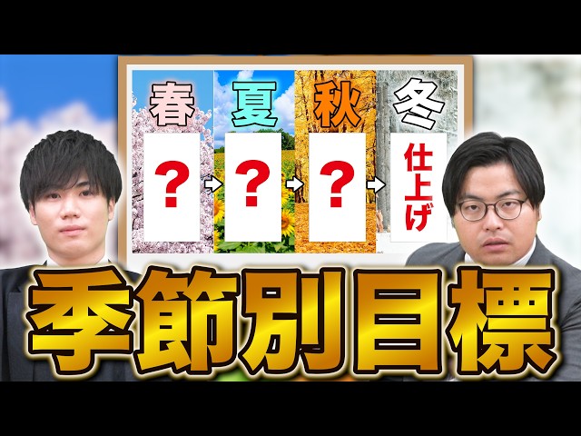 【大学受験】合格する1年の流れ｜春・夏・秋・冬の正しい勉強計画