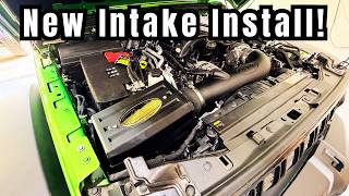 New Intake Installed on the Jeep Wrangler