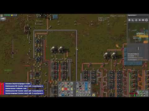 Factorio - Tutoriel für YouTube (Fantario Mod) Aufnahme von Twitch (Teil 2)