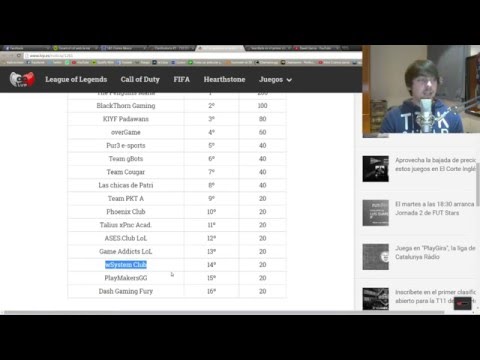 Clasificatorio de acceso División de honor LOL LVP 2016