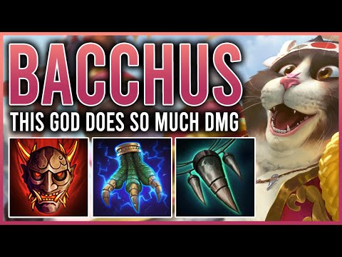 BACCHUS FULL DAMAGE JUST OWNS - Grandmasters Ranked Conquest Season 9 #smite #smiteseason9