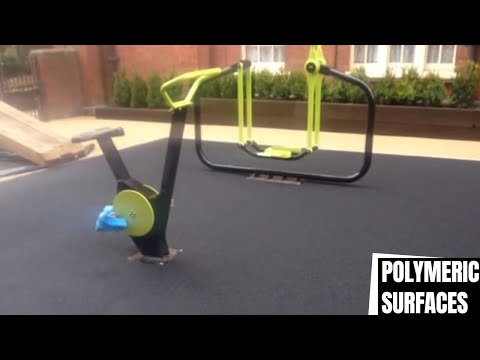 Wetpour Surface Installation at an Outdoor Gym in Norfolk | Wetpour Surfacing