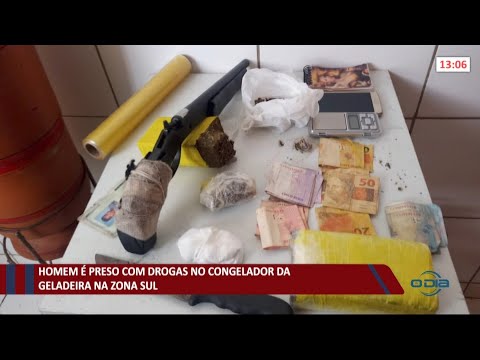 Homem é preso com drogas no congelador de sua residência na zona sul 14 06 2021