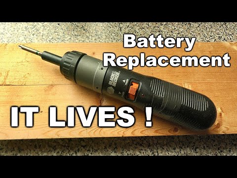 Black and Decker 9019 screwdriver - Lithium Battery Replacement.