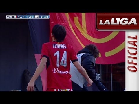 Gol de Pedro Geromel (1-1) en el RCD Mallorca - Osasuna - HD