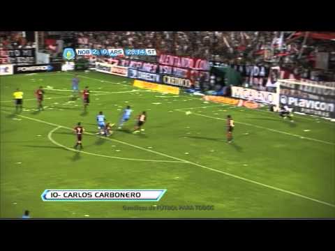 Gol de Carbonero. Newell's 2 - Arsenal 1. Torneo Inicial 2012. Fecha 12. Fútbol Para Todos