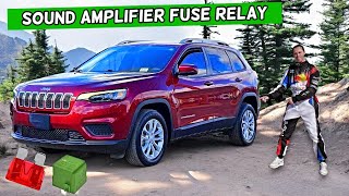 Jeep Cherokee Sound Amplifier Audio Amplifier Fuse Relay Location Replacement 2014 2023