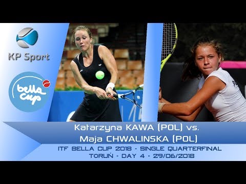 Katarzyna KAWA (POL)  vs. Maja CHWALINSKA (POL) / Bella Cup 2018 / Quarterfinal