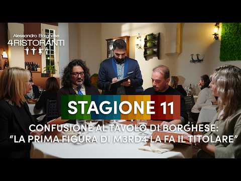 Il titolare serve il tavolo di Borghese ma... FA UN PO' DI CONFUSIONE 🤯 | Ale 4 Ristoranti