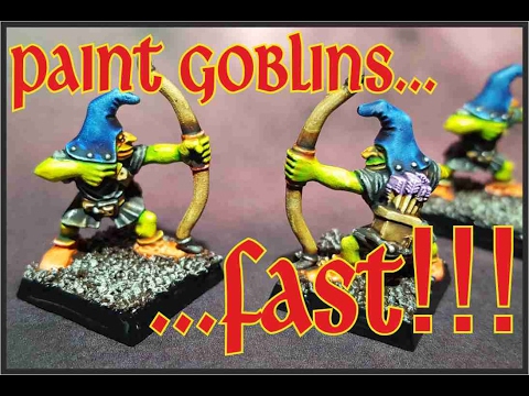 Paint Night Goblins / Gloomspite Gitz FAST!! RUSH the WASH
