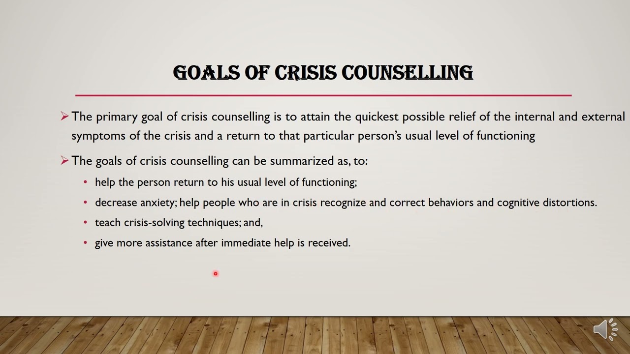 MODULE 4/Crisis Counselling