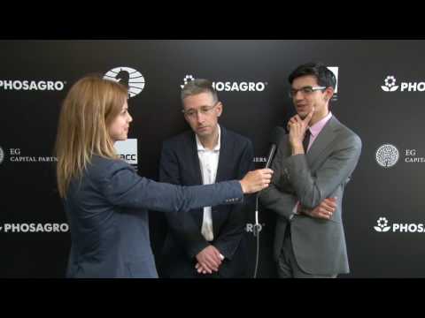Day 2 Interview with GM Anish Giri and GM Michael Adams