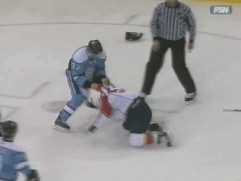 Brett McLean vs Sidney Crosby Jan 3, 2009