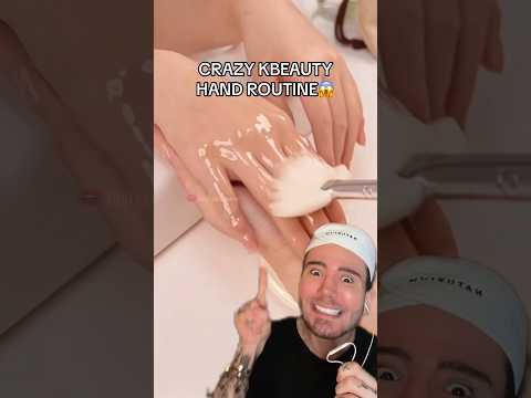 CRAZY KBEAUTY HAND ROUTINE!???? (follow for more!????) #skincare #skincareroutine #kbeauty #beauty #skin