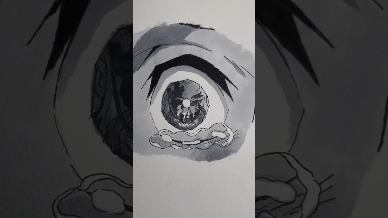 「心を燃やせ」#一発描き #模写 #鬼滅の刃 #炭治郎 #煉獄杏寿郎 #shorts