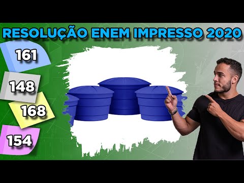 🔵 Questão 161 - Caderno Azul | Geometria Espacial | MATEMÁTICA ENEM 2020